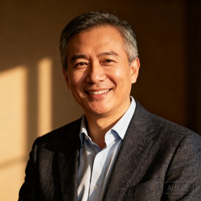 某知名运动品牌市场总监头像，中年男性穿着商务休闲装，自信微笑，代表华体会网合作的品牌客户形象